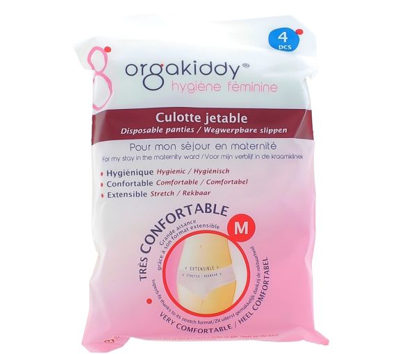 Culotte jetable taille M Orgakiddy - sachet de 4 unités