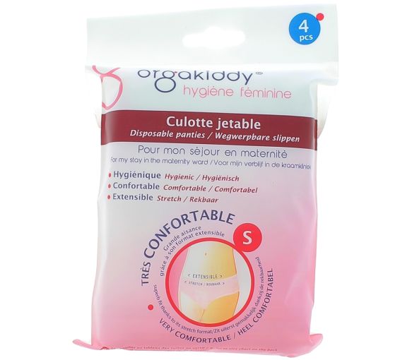 Culotte jetable taille S Orgakiddy - Sachet de 4 unités