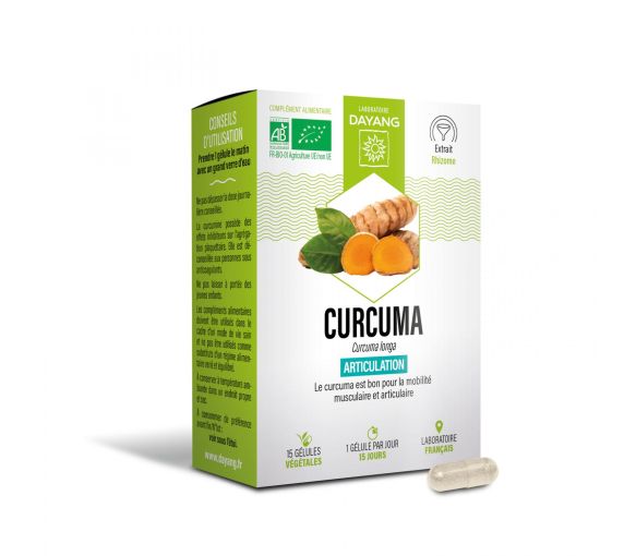 Curcuma articulation bio Dayang - boîte de 15 gélules - image 1