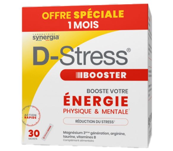 D-Stress Booster Synergia - boîte de 30 sachets