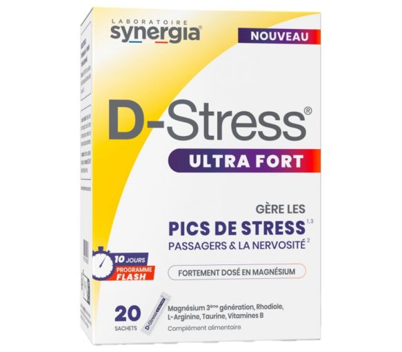 D-Stress ultra fort Synergia - boite de 20 sachets - image 1