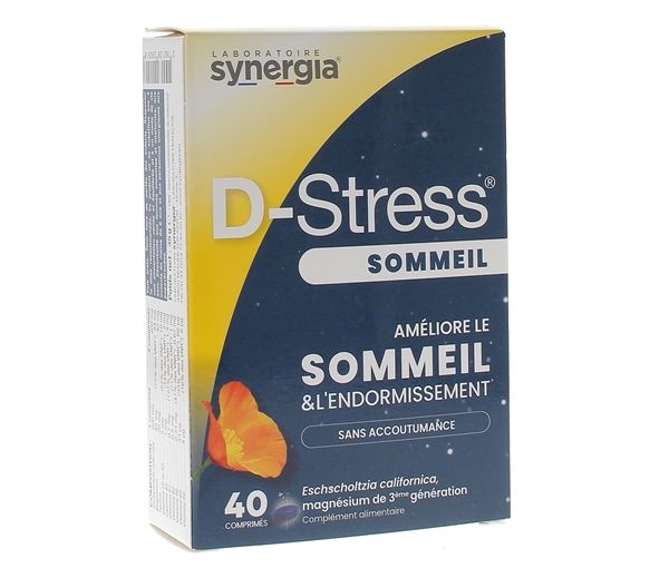 D-stress sommeil synergia - boîte de 40 comprimés
