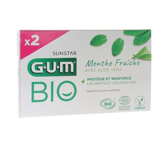 Dentifrice bio à l'Aloe Vera menthe fraîche Gum - image 1
