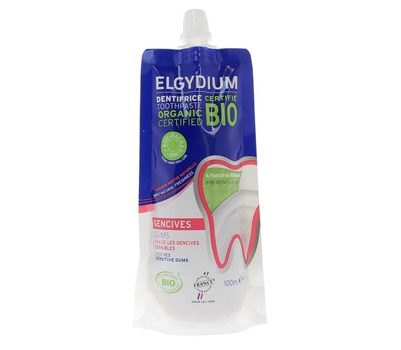Dentifrice bio éco conçu Gencives Elgydium - tube de 100ml