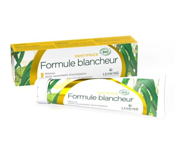 Dentifrice bio formule blancheur Lehning - tube de 80g - image 1