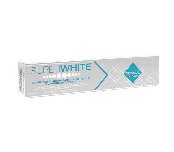 Dentifrice blanchissant & anti-plaque Original au fluor Superwhite - tube de 75ml