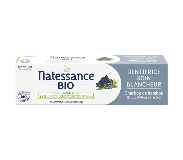 Dentifrice soin blancheur bio Natessance - tube de 75ml - image 1