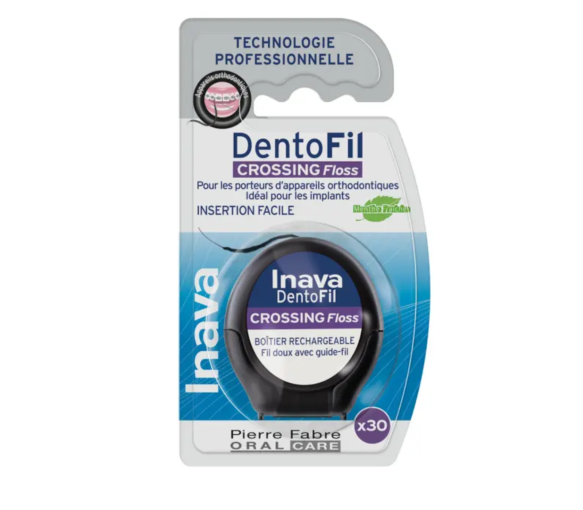 Dentofil Crossing Floss fil dentaire Inava - boîtier rechargeable