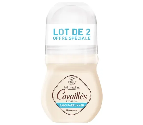 Déo-soin régulateur sans parfum 48h Rogé Cavaillès - 2 roll-on de 50 ml - image 1