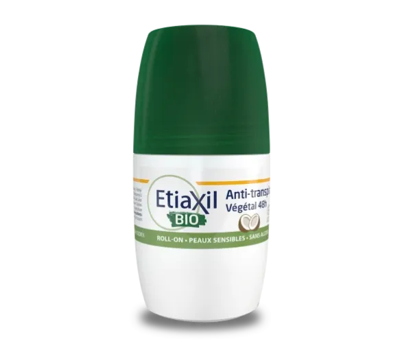 Déodorant anti-transpirant végétal bio parfum coco Etiaxil - roll-on de 50ml - image 1