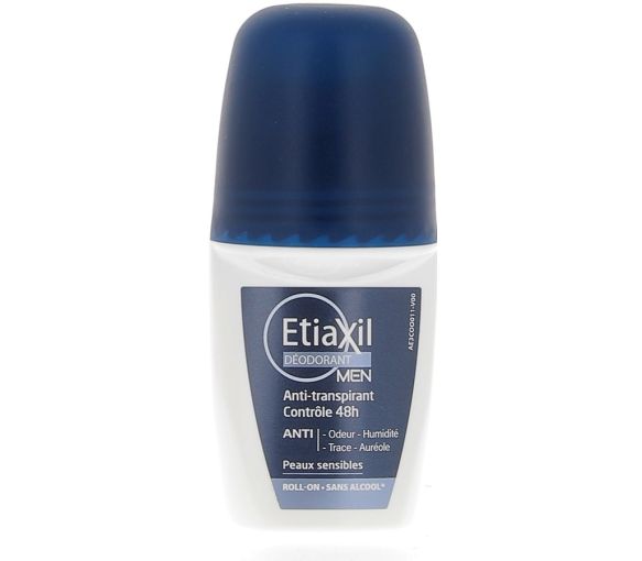 Déodorant homme anti-transpirant 48h Etiaxil - roll-on de 50 ml - image 1