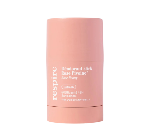 Déodorant rose pivoine Respire - stick de 50g - image 1