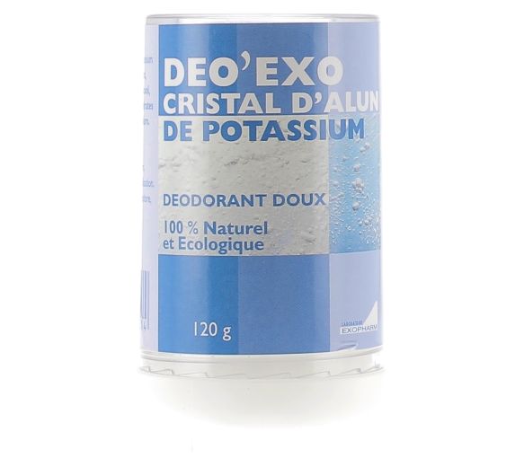 Deo'Exo Cristal d'Alun de Potassium Exopharm - stick de 120 g