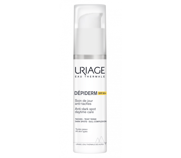 Dépiderm soin de jour anti-taches SPF 50+ Uriage - flacon-pompe de 30 ml - image 1