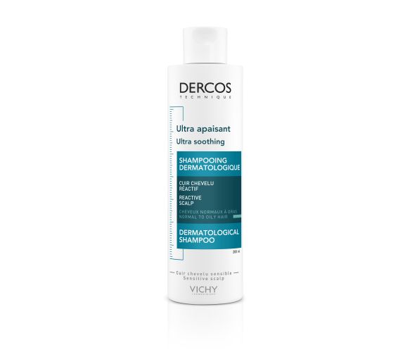 Dercos ultra apaisant shampooing sans sulfate cheveu normal à gras Vichy - flacon de 200 ml - image 1