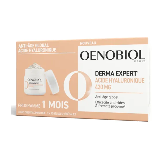 Derma Expert acide hyaluronique Oenobiol - lot de 2 boites de 30 gélules - image 1