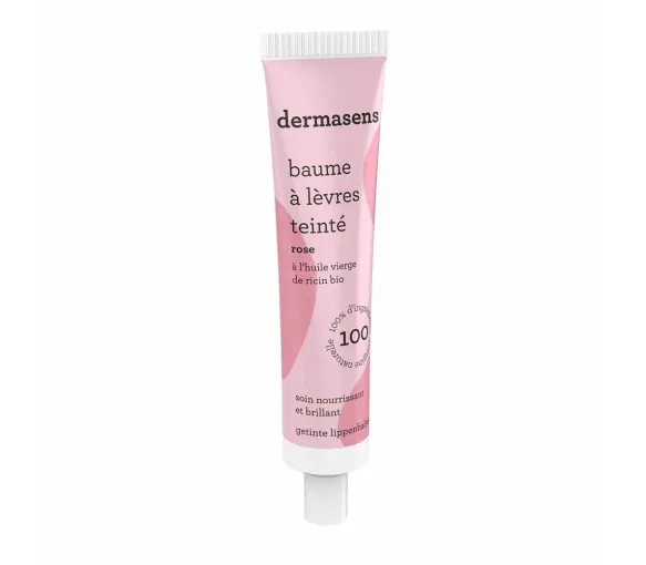 Dermasens Baume à lèvres teintés Rose Marque Verte - tube de 15ml