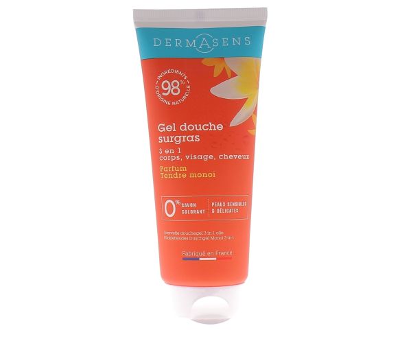 Dermasens gel douche surgras Tendre monoï Marque verte - tube de 100 ml - image 1