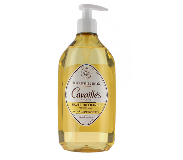 Huile lavante dermato haute tolérance Rogé Cavaillès - flacon-pompe de 500 ml - image 1