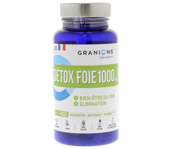 Détox foie 1000 mg Granions - boîte de 60 comprimés - image 1