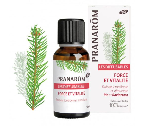 Diffusable Force et Vitalité Pranarom - flacon de 30 ml