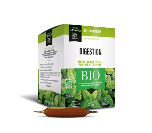 Digestion ventre plat bio Dayang - boîte de 20 ampoules