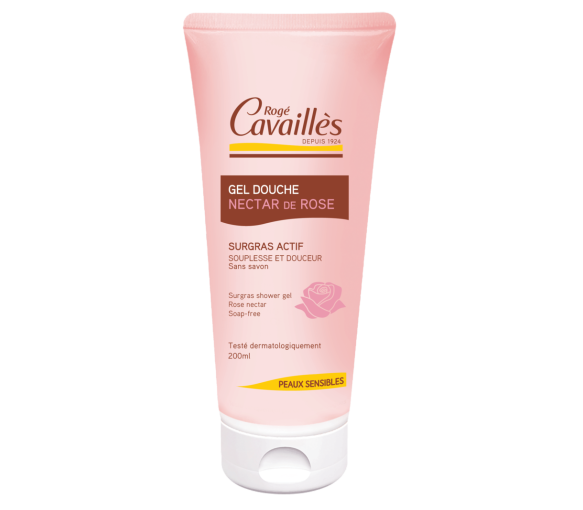 Douche surgras nourrissant nectar de rose Rogé Cavaillès - tube de 200 ml