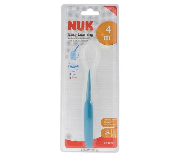 Easy Learning Cuillère douce silicone dès 4 mois NUK - une cuillère - image 1