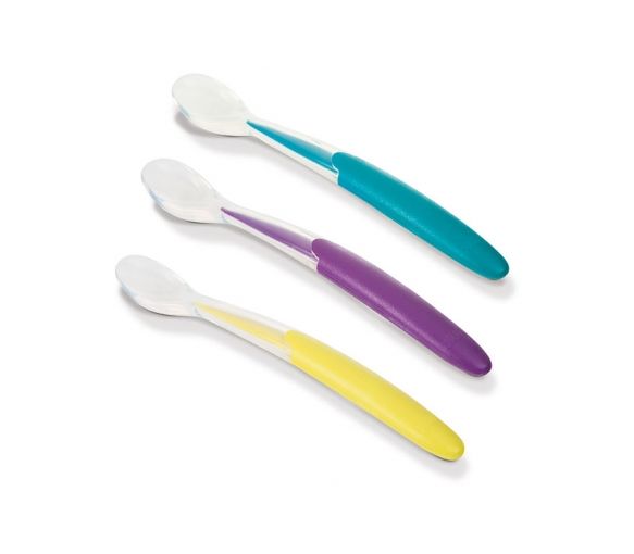 Easy Learning Cuillères douces silicone dès 4 mois NUK - lot de 3 cuillères - image 1