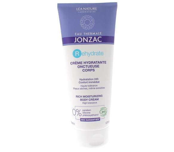 Eau de jonzac rehydrate crème hydratante onctueuse corps bio - tube de 200 ml
