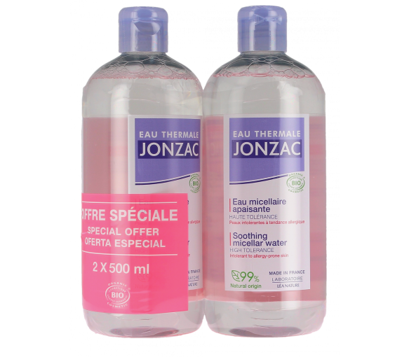 Eau micellaire apaisante Eau Thermale Jonzac - lot de 2 flacons de 500ml - image 1
