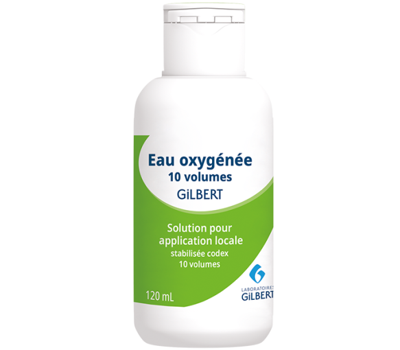 Eau oxygénée stabilisée codex 10 volumes Gilbert solution pour application locale en flacon - flacon de 120ml  - image 1