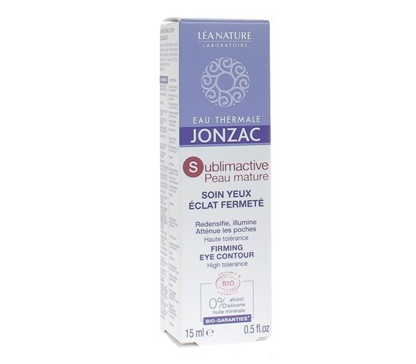 Eau thermale de Jonzac soin yeux Sublimactive peau mature Léa Nature - tube de 15ml