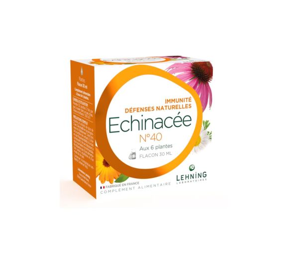 Echinacée Complexe n°40 Immunité Défenses naturelles Lehning - flacon goutte de 30ml - image 1