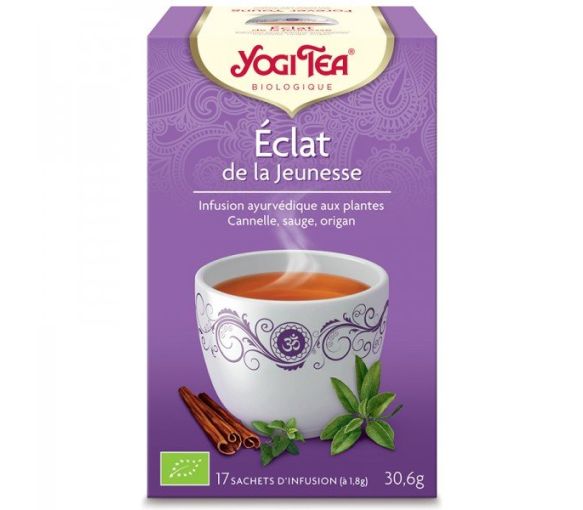 Eclat de jeunesse BIO Yogi Tea - boite de 17 sachets