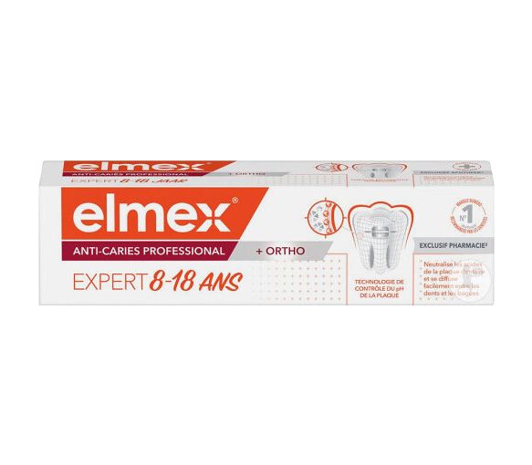 Dentifrice anti-caries professional junior 8-18 ans Elmex - tube de 75 ml