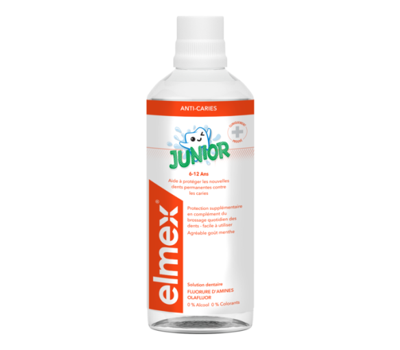 Solution dentaire junior 6-12 ans Elmex - flacon de 400 ml
