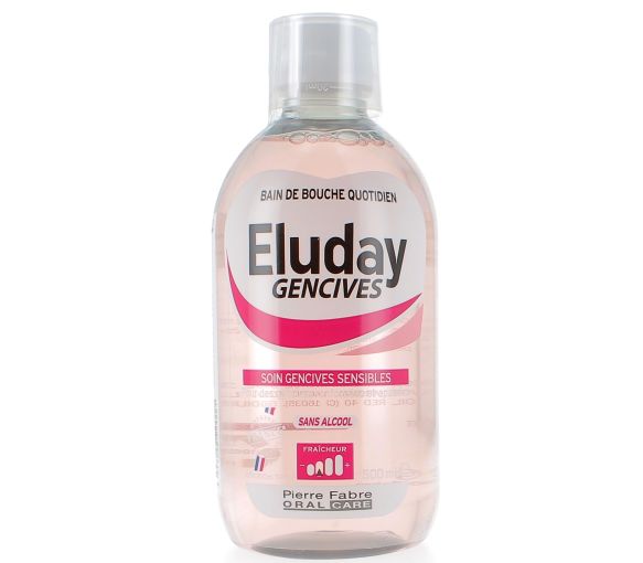 Eluday Gencives Bain de bouche Pierre Fabre - flacon de 500ml + Gobelet doseur
