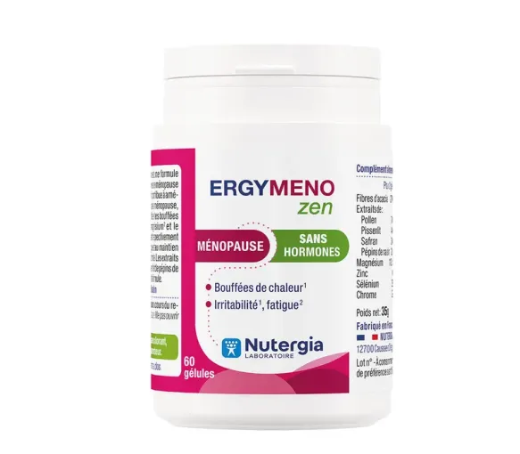 ErgyMeno Zen ménopause Nutergia - pot de 60 gélules - image 1