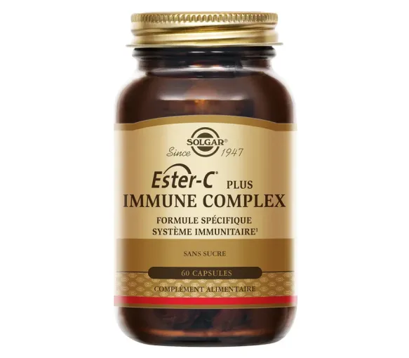Ester-C plus immune complex Solgar - boite de 60 capsules - image 1