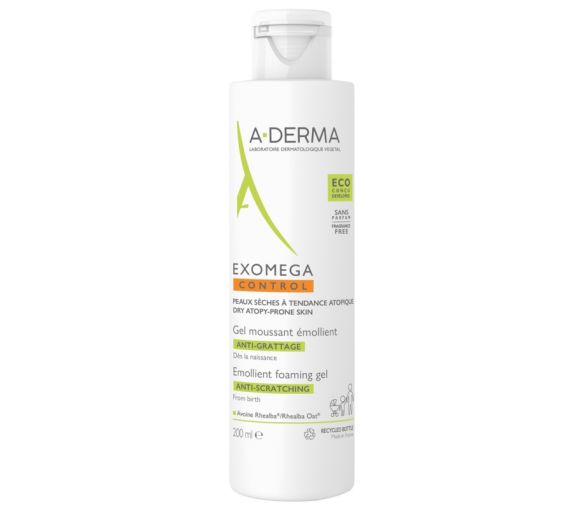 Exomega Control Gel moussant émollient A-derma - flacon de 200 ml - image 1