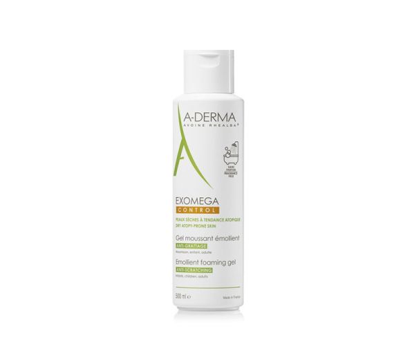 Exomega control gel moussant émollient anti-grattage A-Derma - flacon de 500ml - image 1