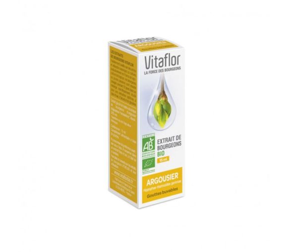 Extrait de bourgeons BIO argousier Vitaflor - flacon de 15 ml