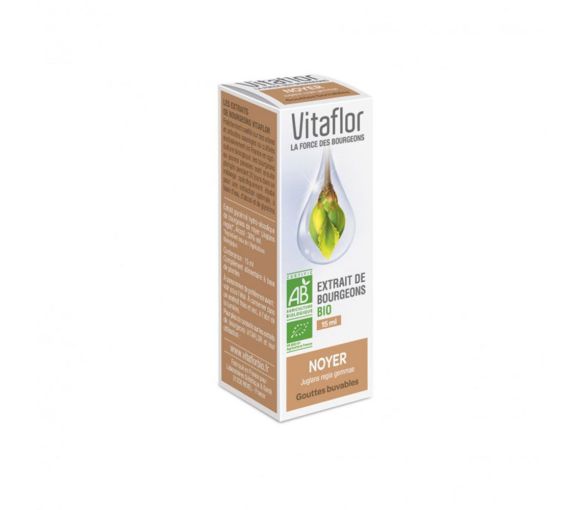 Extrait de bourgeons BIO noyer Vitaflor - flacon de 15 ml