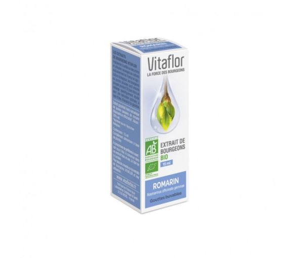 Extrait de bourgeons BIO romarin Vitaflor - flacon de 15 ml