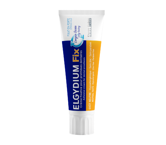 Fix Crème fixative pour prothèses dentaires fixation forte Elgydium - tube de 45g