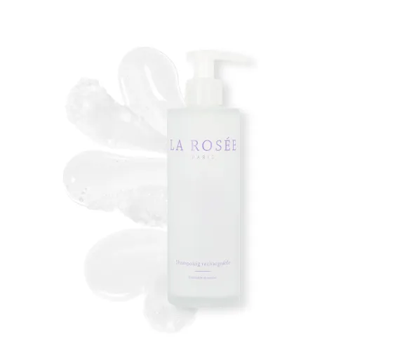 Flacon de shampoing en verre La Rosée - flacon-pompe de 200ml - image 1