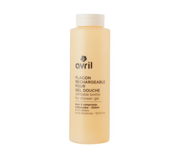 Flacon rechargeable pour gel douche Avril - flacon de 350ml - image 1