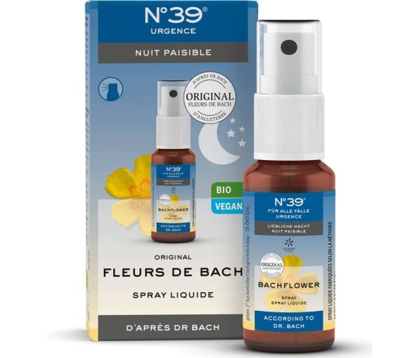 Fleurs d'E. Bach nuit paisible N°39 Lemon pharma - spray liquide 20 ml