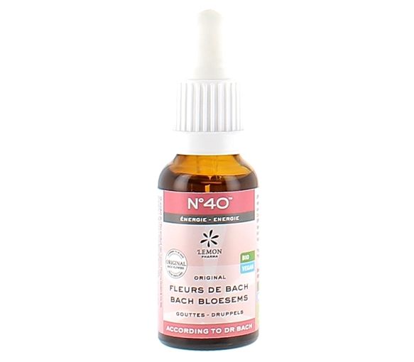 Fleurs de Bach N°40 Énergie bio Lemon Pharma - flacon de 20ml
